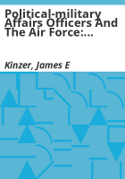 Political-military_affairs_officers_and_the_Air_Force